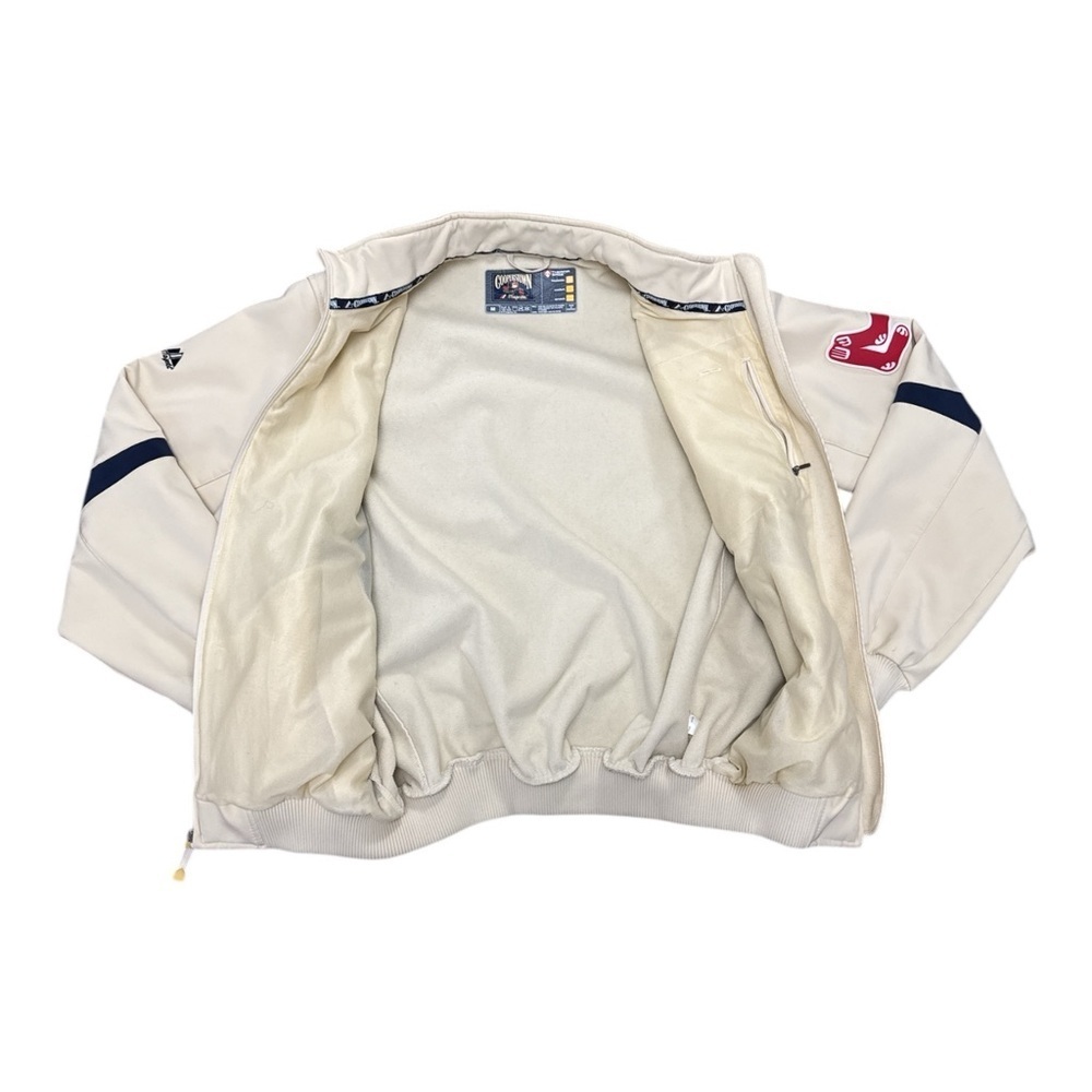 Majestic White and Blue Performance Jacket with Boston Design - Picture 3 of 6